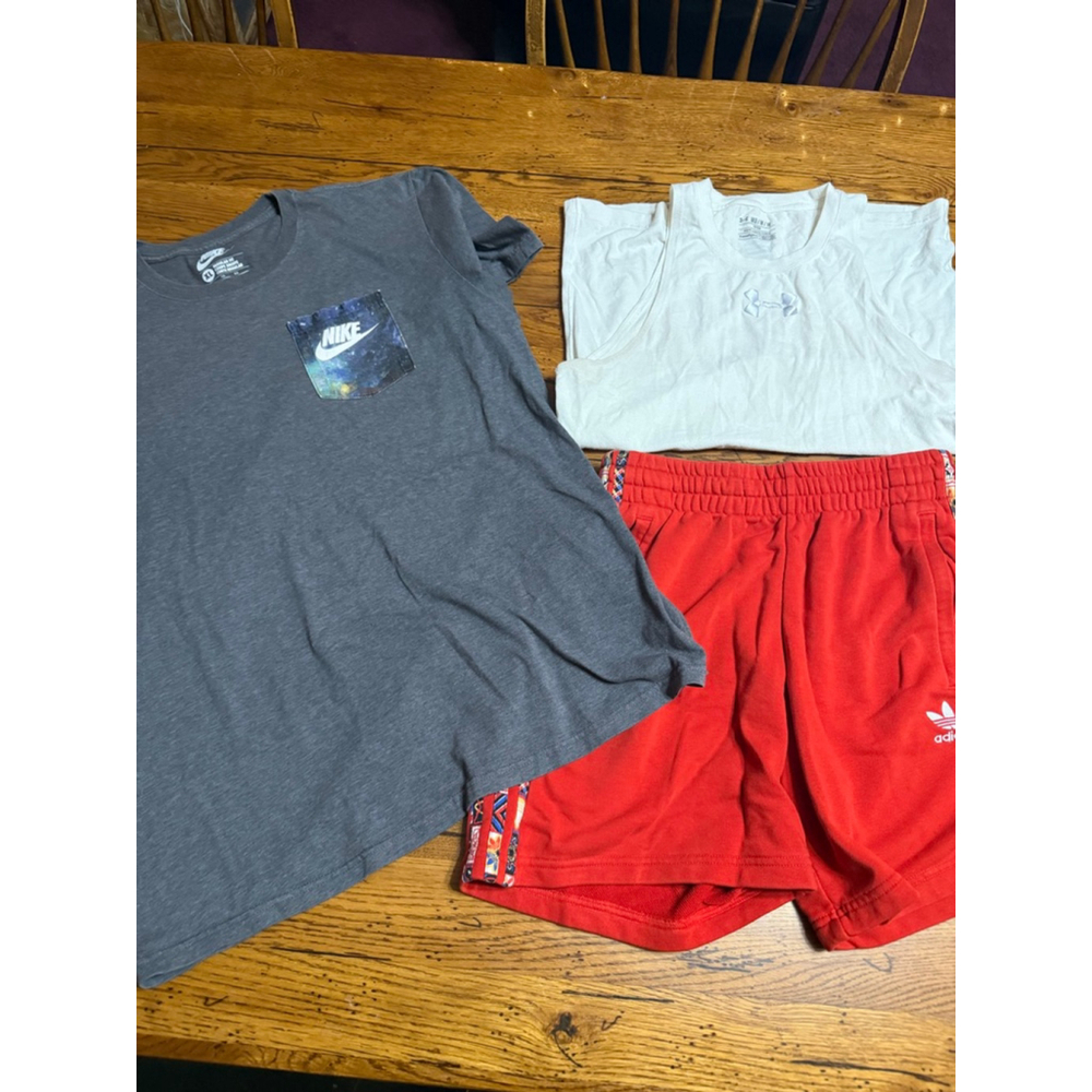 Men's Nike medium shorts, UA medium tank, XL shirt #3